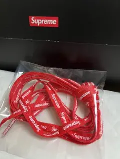 【新品】ナイキエアフォース1 supreme シューレース 赤靴紐
