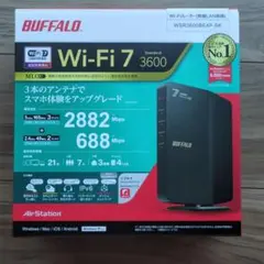 BUFFALO Wi-Fi7 無線 ルーター WSR3600BE4P-BKのサムネイル