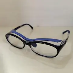 JINS　子ども用　花粉用メガネ　青　ネイビー　度なし
