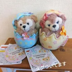 ディズニーシー　ダッフィーシェリーメイ ぬいぐるみバッジ イースター