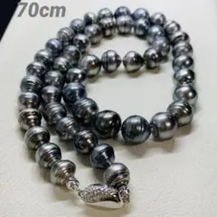 美品 160g 以上 黒蝶 パール ネックレス ロング 本真珠 ネックレス