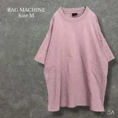 ラグマシーン【メンズM】USAコットン半袖Tシャツ しっかり生地 ピンク