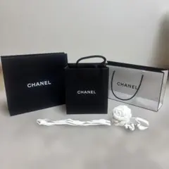CHANEL ショップ袋 3点 カメリア付きのサムネイル