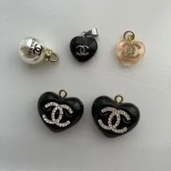 【難あり品です！】　　　CHANEL ボタンチャーム　5個セット