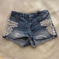 H&M デニムショートパンツ US 9-10Y