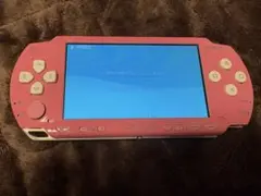 PSP 1000 ピンクIPS液晶 ガラスパネル ジャンク　バッテリー付属