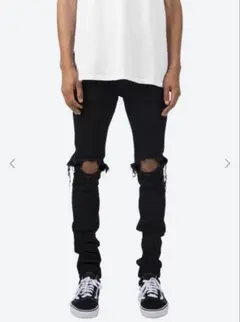 ☆*☆様 美品　mnml ブラック ダメージデニム 32 スキニーデニム ダメー