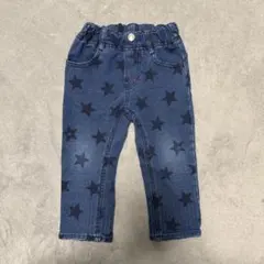 星柄ロングパンツ 80サイズ ジーンズ デニム