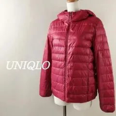 【ユニクロ】UNIQLOウルトラライトダウンパーカー ピンクL アウトドア登山