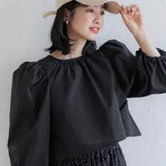 coca バックシャンギャザーブラウス[新品未使用]