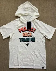 【新品未使用】アンダーアーマー フード付Tシャツ 半袖パーカー YXL 160