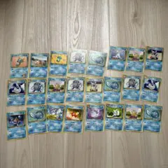ポケモンカード旧裏　水タイプ 24枚セット