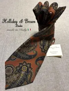 25年秋冬新作Holiday&Brownホリデー&ブラウン　幾何学プリントタイ 25年秋冬新作Holiday&Brownホリデー&ブラウン 幾何学プリントタイ 2025