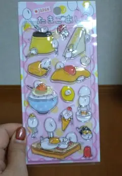 たまごあし 立体アクリルシール　新品、未開封