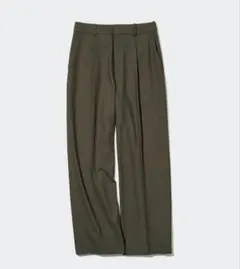 美品　ユニクロタックワイドパンツ