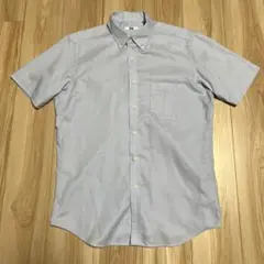 UNIQLO 半袖ボタンダウンシャツ ライトブルー　XLサイズ