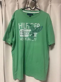 TOMMY 緑 Tシャツ メンズ Lサイズ 古着