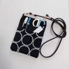 ミナペルホネン　タンバリン　オーガナイザー　スマホポーチ　スマホショルダー