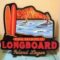 コナビール⭐︎ロングボード・アイランドラガー⭐︎LED看板⭐︎ハワイアンSURF コナビール⭐︎ロングボード・アイランドラガー⭐︎LED看板