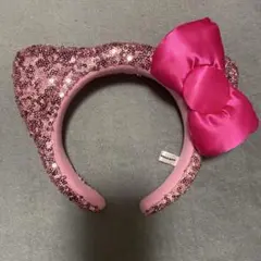 USJ ユニバ キティ カチューシャ スパンコール ピンク