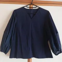 NOBLE ブラウス ネイビー