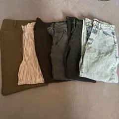 パンツまとめ売り　スラックス　スキニー　ジーンズセット