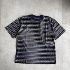 90s J.Crew マルチボーダー tシャツ サーマル 巨人タグ 古着 USA 90s J.Crew マルチボーダー tシャツ サーマル 巨人タグ 古着 USA