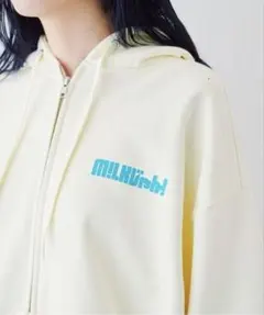 値下げ不可 M!LK M!LKじゃん! 番組公式 シルエットプリントパーカー