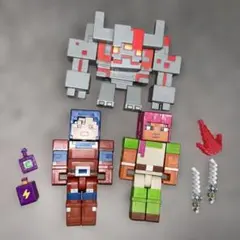 Minecraft風　ブロックフィギュアセット