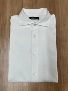 FRED PERRY 鹿の子 半袖シャツ 前開き M ホワイト 日本製のサムネイル