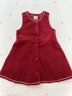 GAP 赤 コーデュロイ ワンピース　18-24m