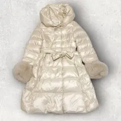 美品 ストロベリーフィールズ　Aラインロングダウンコート　ショールカラー　ベルトのサムネイル