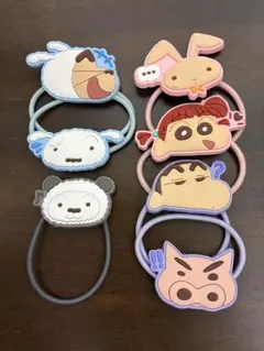 クレヨンしんちゃん ヘアゴム 7個セット