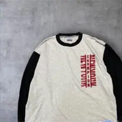 Champion NEW YORK 長袖カットソー グレー×ブラック リンガーのサムネイル