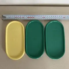 タッパーウエア　MM楕円　だ円　だえん　シール　ふた　３枚セット