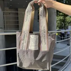 TEATRE PRODUCTS メタリック ナイロン トートバッグ 肩掛け