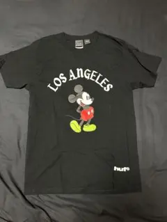 【希少】HUF × Disney ミッキーマウス Tシャツ M 黒 ロサンゼルス
