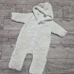 アイボリー フリースロンパース 95cm以下