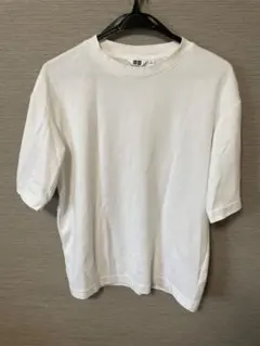 UNIQLO U Mサイズ ホワイト Tシャツ　Ｍサイズ エアリズムコットン