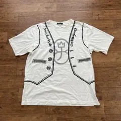 CASTELBAJAC ベスト風プリント Tシャツ Lのサムネイル