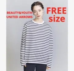 2回着用★ BEAUTY&YOUTH コットン天竺 ロングスリーブ カットソー