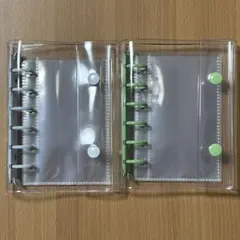 A7シール帳 シール手帳　クリアシール帳　リフィル　訳あり　2冊セット