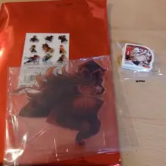 鬼滅の刃　童磨　キービジュアルランダムアクリルスタンドとビッくらポン消しゴム