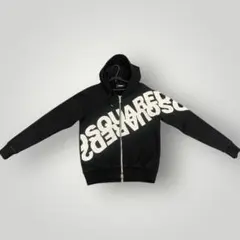 DSQUARED2 ブラック フルジップパーカー S