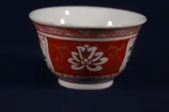 660 　古伊万里薄手上手色絵草花花弁図湯呑　無傷美品　江戸中期