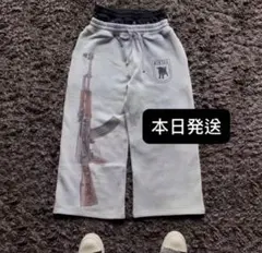 ワイド スウェットパンツ グレー ストリート Y2K