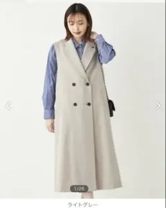 SHIPS Colors:〈手洗い可能〉2WAY ジレ ワンピース2