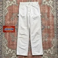 00s Dickies ホワイトペインターパンツ ペンキ ワークパンツ W36