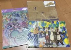 Disney ディズニー クリアファイル2セット & 文房具収納ケース