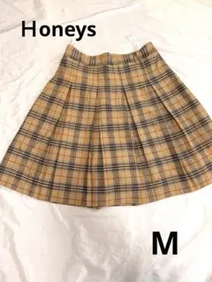 ハニーズ　チェックプリーツスカートM